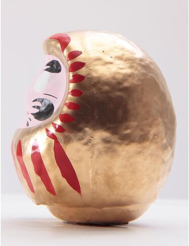 Daruma Doll 3.6 inch Gold Color Japanese Good Luck Charm Made in Japan GDS-01G-Z-US in Saudi Arabia