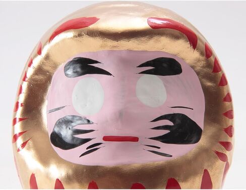 Daruma Doll 3.6 inch Gold Color Japanese Good Luck Charm Made in Japan GDS-01G-Z-US in Saudi Arabia