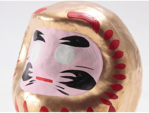 Daruma Doll 3.6 inch Gold Color Japanese Good Luck Charm Made in Japan GDS-01G-Z-US in Saudi Arabia