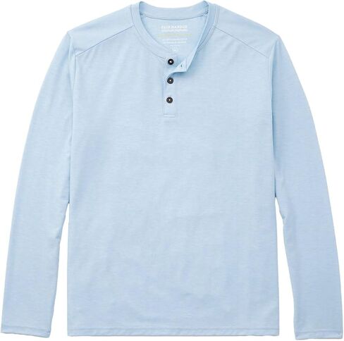 Fair Harbor The Seabreeze Henley –– Men's Classic Long Sleeve Henley –– Incredibly Soft and Lightweight, UPF 50 in Kuwait