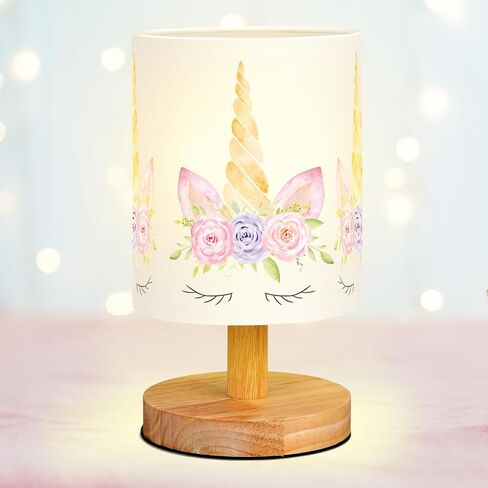 VIHOSE Roaring Dinosaur Kids Table Lamp for Bedroom Kids Bedside Lamp with Linen Wooden Nightstand Cartoon Nursery Lampshade for Girls Boys Living Room in Saudi Arabia