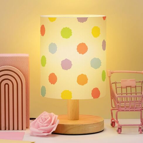 VIHOSE Roaring Dinosaur Kids Table Lamp for Bedroom Kids Bedside Lamp with Linen Wooden Nightstand Cartoon Nursery Lampshade for Girls Boys Living Room in Saudi Arabia