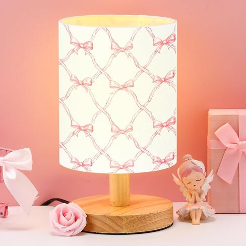 VIHOSE Roaring Dinosaur Kids Table Lamp for Bedroom Kids Bedside Lamp with Linen Wooden Nightstand Cartoon Nursery Lampshade for Girls Boys Living Room in Saudi Arabia