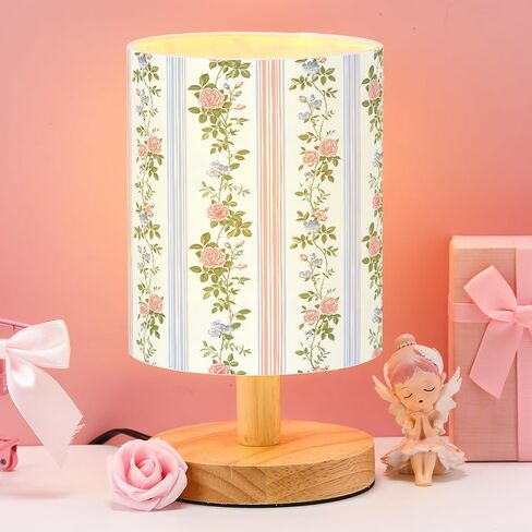 VIHOSE Roaring Dinosaur Kids Table Lamp for Bedroom Kids Bedside Lamp with Linen Wooden Nightstand Cartoon Nursery Lampshade for Girls Boys Living Room in Saudi Arabia