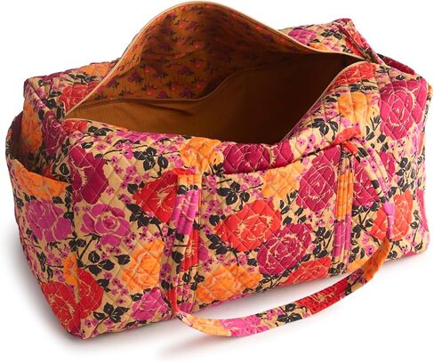 Vera Bradley Premium Cotton Large Original Duffel Bag, Coming Up Roses in Saudi Arabia