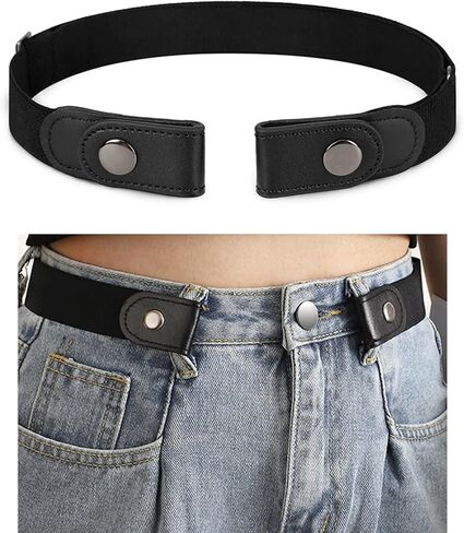 No-Buckle Stretch Invisible Belt for Men and Women – Elastic Belt for Jeans and Pants in Saudi Arabia