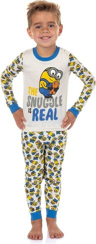 INTIMO Minions The Snuggle Is Real Toddler Boys' Tight Fit 2- Piece Pajama Set in Saudi Arabia