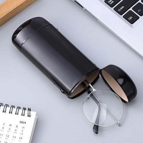 BESPORTBLE Metal Eyeglasses Case Side Button Closure Compact Hard Shell Sunglass Holder for Men and Women Lightweight Travel Eyewear Protection with Scratch Resistant Interior Painted Finish in Saudi Arabia