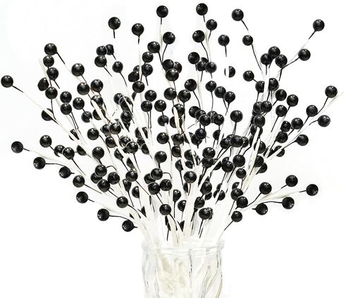 12 Pack Christmas Ornaments Artificial Berry Stems 14" Fake Holly Berry Picks for Christmas Tree Vase DIY Wreath Crafts Home Decor (Pink) in Saudi Arabia