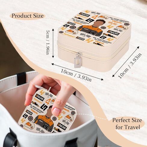 LONGXIN Racing Fans Gifts for Women Girls Travel Jewelry Case Box Organizer in Saudi Arabia