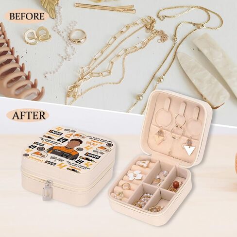 LONGXIN Racing Fans Gifts for Women Girls Travel Jewelry Case Box Organizer in Saudi Arabia
