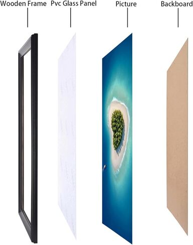 إطار ملصقات مقاس 11 × 31 من الخشب الصلب باللون الأسود مقاس 11 × 31 إطار صورة مقاس 11 × 31 إطار بانورامي مقاس 11 × 31 بوصة، بما في ذلك أجهزة التعليق (Y23B1131) in Kuwait