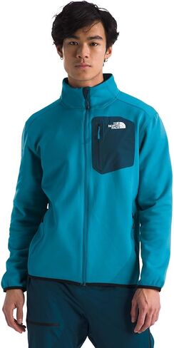 THE NORTH FACE Men's Crest Full Zip Jacket | Water Repellent Fleece Coat, Double Layer Stand Collar & Zip Hand Pockets in Saudi Arabia