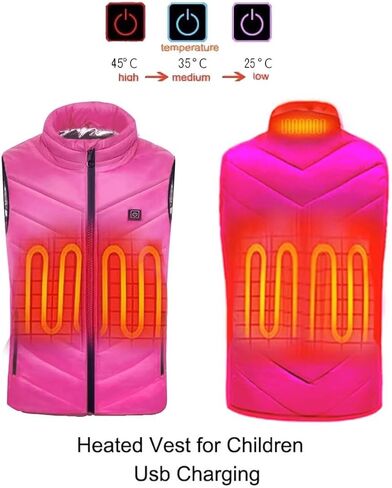 Kids Heated Vest for Boys Girls Youth (Without Battery) in Saudi Arabia