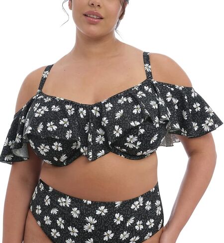 لباس سباحة بيكيني نسائي سادة من Elomi، ES7273، Black Daisy، 40E in Saudi Arabia