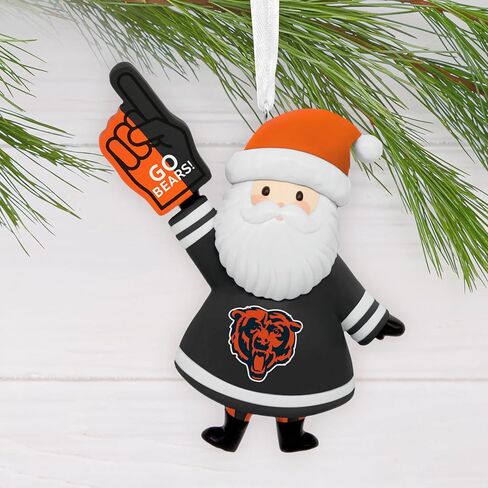 Hallmark NFL Chicago Bears Santa Fan Christmas Ornament, Gifts for Sports Fans in Saudi Arabia
