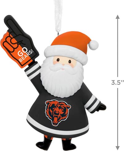 Hallmark NFL Chicago Bears Santa Fan Christmas Ornament, Gifts for Sports Fans in Saudi Arabia