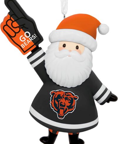 Hallmark NFL Chicago Bears Santa Fan Christmas Ornament, Gifts for Sports Fans in Saudi Arabia