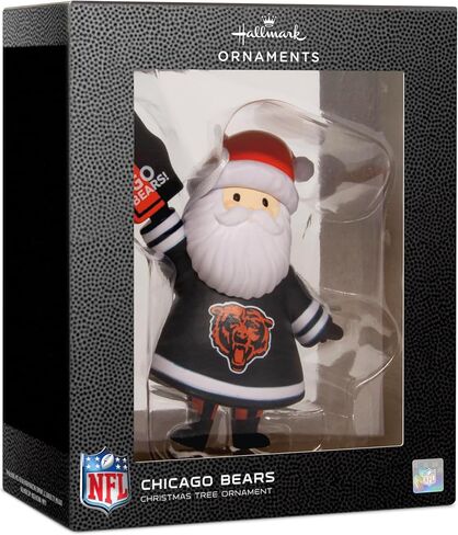 Hallmark NFL Chicago Bears Santa Fan Christmas Ornament, Gifts for Sports Fans in Saudi Arabia