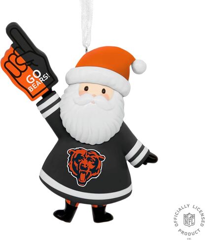 Hallmark NFL Chicago Bears Santa Fan Christmas Ornament, Gifts for Sports Fans in Saudi Arabia