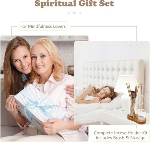2 in 1 Glass Incense Holder and Burner with Ash Catcher and Stick Storage,Anti-Ash Flying, Mess-Free for Meditation Yoga Spa Gift Home Decor in Saudi Arabia