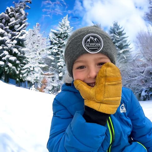 Altitude Kids "Lil' Butta" جلد الخنزير المشمع FLYLOW SKI SNOWBOARD قفازات الشتاء للطقس البارد in Saudi Arabia