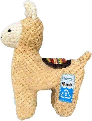 Spunky pup Clean Earth Plush Dog Toy with Squeaker - Recycled, Eco-Friendly, Floats for Beach, Lake, Pool - Manatee, Large in Kuwait