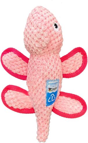 Spunky pup Clean Earth Plush Dog Toy with Squeaker - Recycled, Eco-Friendly, Floats for Beach, Lake, Pool - Manatee, Large in Kuwait