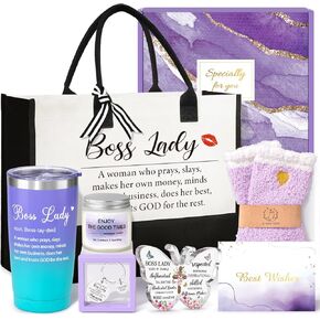 Thank You Gifts for Women, Appreciation Gifts for Women, Thank You Gift Baskets w/Tote Bag Acrylic Decor/Bible Verse Jar in Saudi Arabia