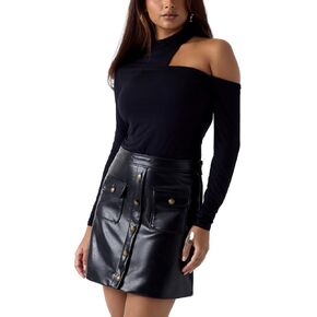 Guess Womens Eco Long Sleeve Yuly Cut Out Top in Saudi Arabia