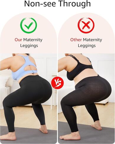 HOFISH Maternity Leggings, Yoga Pants, Pregnancy Leggings Over The Belly Workout Active Wear in Saudi Arabia