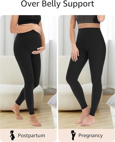 HOFISH Maternity Leggings, Yoga Pants, Pregnancy Leggings Over The Belly Workout Active Wear in Saudi Arabia