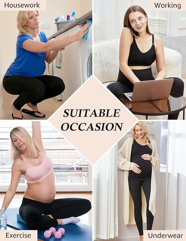 HOFISH Maternity Leggings, Yoga Pants, Pregnancy Leggings Over The Belly Workout Active Wear in Saudi Arabia