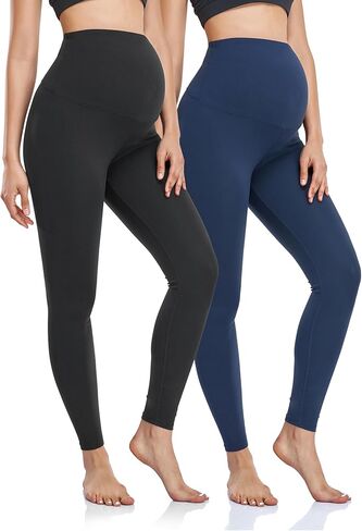 HOFISH Maternity Leggings, Yoga Pants, Pregnancy Leggings Over The Belly Workout Active Wear in Saudi Arabia
