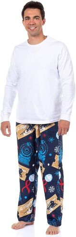 بنطلون نوم رجالي من INTIMO The Polar Express Pajamas To Ride مصنوع من الصوف المخملي in Kuwait