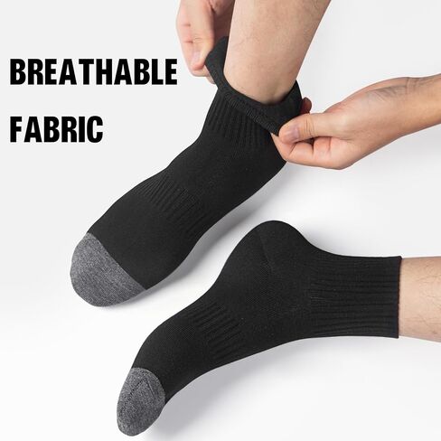 10 Pairs Mens Ankle Socks Quarter Mini Crew Comfort Breathable Casual Socks in Saudi Arabia