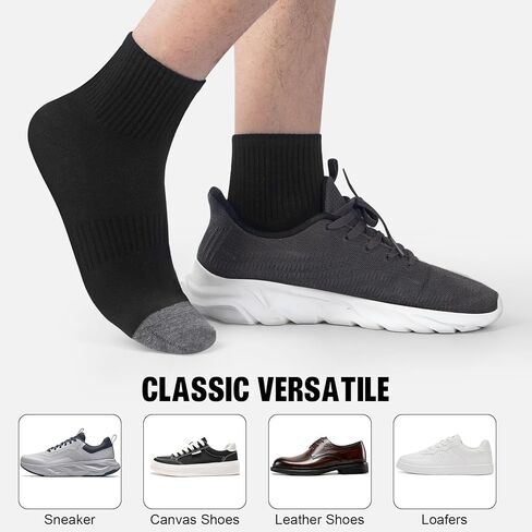 10 Pairs Mens Ankle Socks Quarter Mini Crew Comfort Breathable Casual Socks in Saudi Arabia