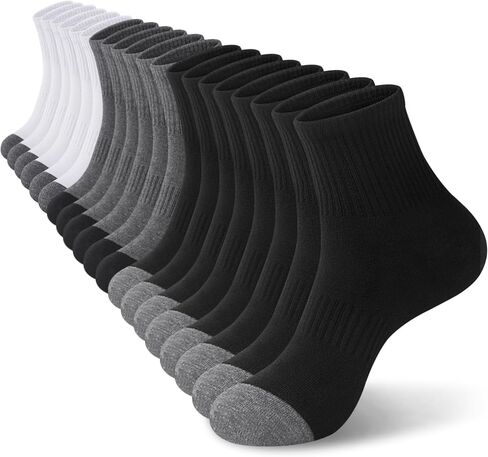 10 Pairs Mens Ankle Socks Quarter Mini Crew Comfort Breathable Casual Socks in Saudi Arabia