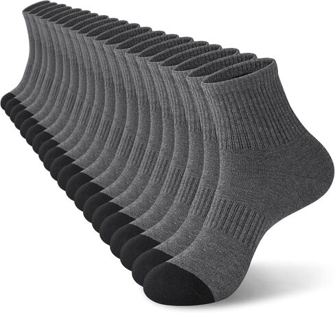 10 Pairs Mens Ankle Socks Quarter Mini Crew Comfort Breathable Casual Socks in Saudi Arabia