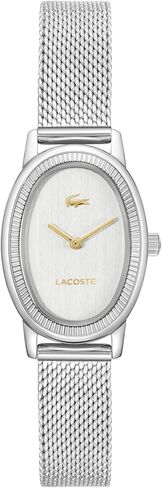 ساعة Lacoste Parisienne النسائية 2H - هيكل بيضاوي، إطار مخدد، حركة كوارتز، حزام جلدي ناعم بلف مزدوج، تصميم أنيق وبسيط - هدية لها in Saudi Arabia