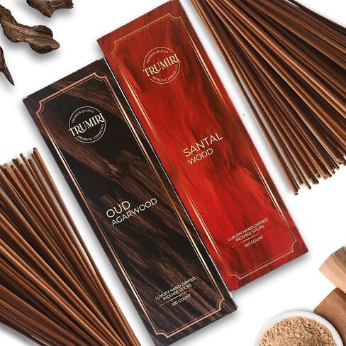 Cedar Mahogany Incense Sticks - Pack of 100 Inscents-Sticks - Inciensos Aromaticos para La Casa - Made with Natural Ingredients - Scented Insence Non Toxic Insense Incents in Saudi Arabia