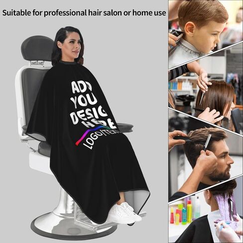 Custom Barber Cape With Logo Photo Text, Professional Hair Cutting Cape, Salon Barber Capes, Hairdressing Salon Capes in Saudi Arabia