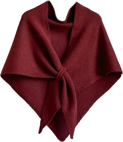 Winter Shawl Wraps for Women Knitted Pashmina Sweater Shawl Large Wool Triangle Scarf Warm Blanket Poncho Cardigan in Saudi Arabia