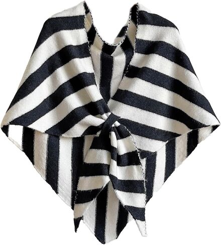 Winter Shawl Wraps for Women Knitted Pashmina Sweater Shawl Large Wool Triangle Scarf Warm Blanket Poncho Cardigan in Saudi Arabia