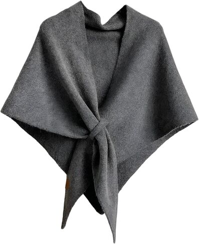 Winter Shawl Wraps for Women Knitted Pashmina Sweater Shawl Large Wool Triangle Scarf Warm Blanket Poncho Cardigan in Saudi Arabia
