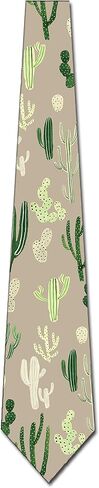 Three Rooker Cactus Ties Mens Succulent Floral Desert Necktie in Saudi Arabia