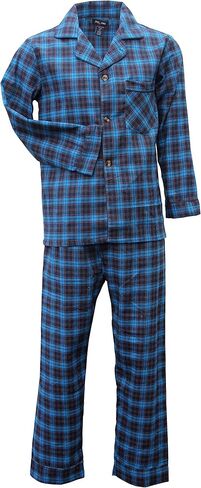Foxfire Sleepwear 100% Cotton Plaid Flannel Long Sleeve Long Leg Set in Saudi Arabia