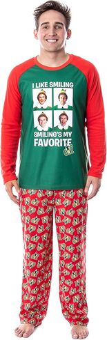 INTIMO Elf The Movie Mens' Buddy I Like Smiling, Smiling's My Favorite Pajama Set (XX-Large) in Saudi Arabia