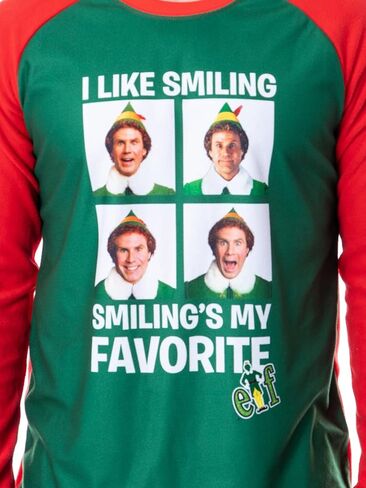 INTIMO Elf The Movie Mens' Buddy I Like Smiling, Smiling's My Favorite Pajama Set (XX-Large) in Saudi Arabia