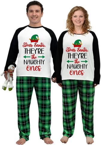 Gnomies Couple Christmas Family Matching Pajama Long Top And Long Pant Pajama Set in Saudi Arabia